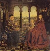 Jan Van Eyck Madonna of chancellor Rolin France oil painting artist